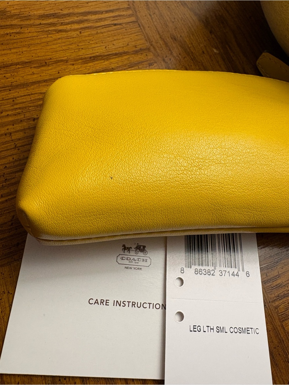 Coach Y2K Legacy Yellow Cosmetic Pouch - Picture 8 of 8
